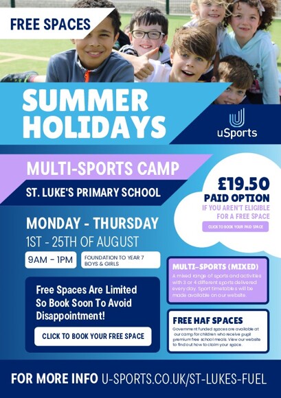 St. Luke's Multi Sports Summer Holiday Camp   uSports