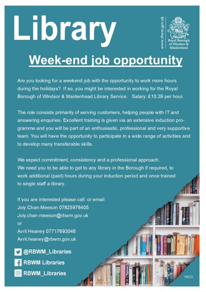 Weekend Advert 050922