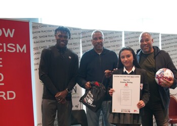 National Success in Show Racism the Red Card Competition